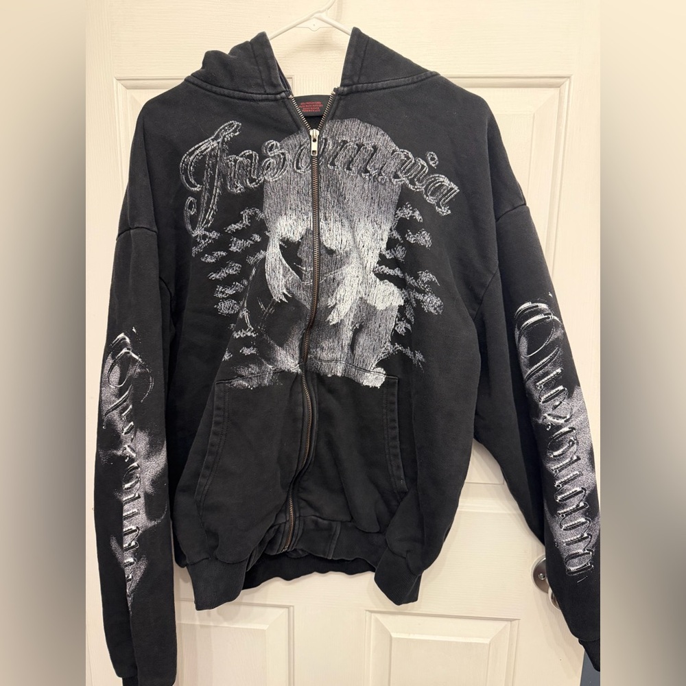 Black Graphic Hoodie